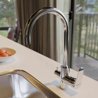 Смеситель для кухни Damixa Merkur 400730000 высокий хром